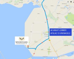 Route naar Weerstand Grafmonumenten vanuit Lelystad