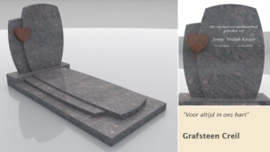 Grafsteen model Creil in Himalaya graniet