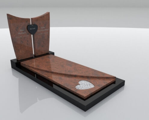 grafsteen-driemond-multicolor-rood-zwart-graniet-weerstand-grafmonumenten-495x400