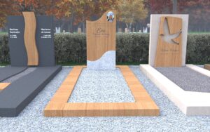 Grafmonument Haarlem steen en hout