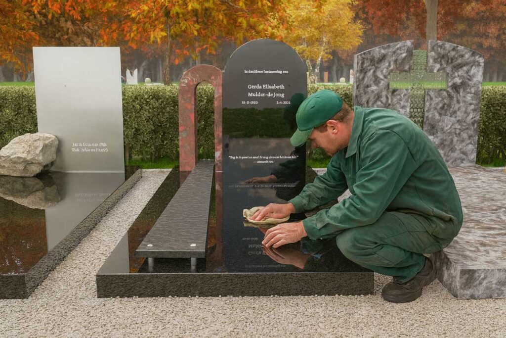 Grafsteen onderhouden